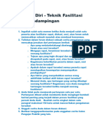 Mulai Dari Diri - Teknik Fasilitasi Dalam Pendampingan Hari 9