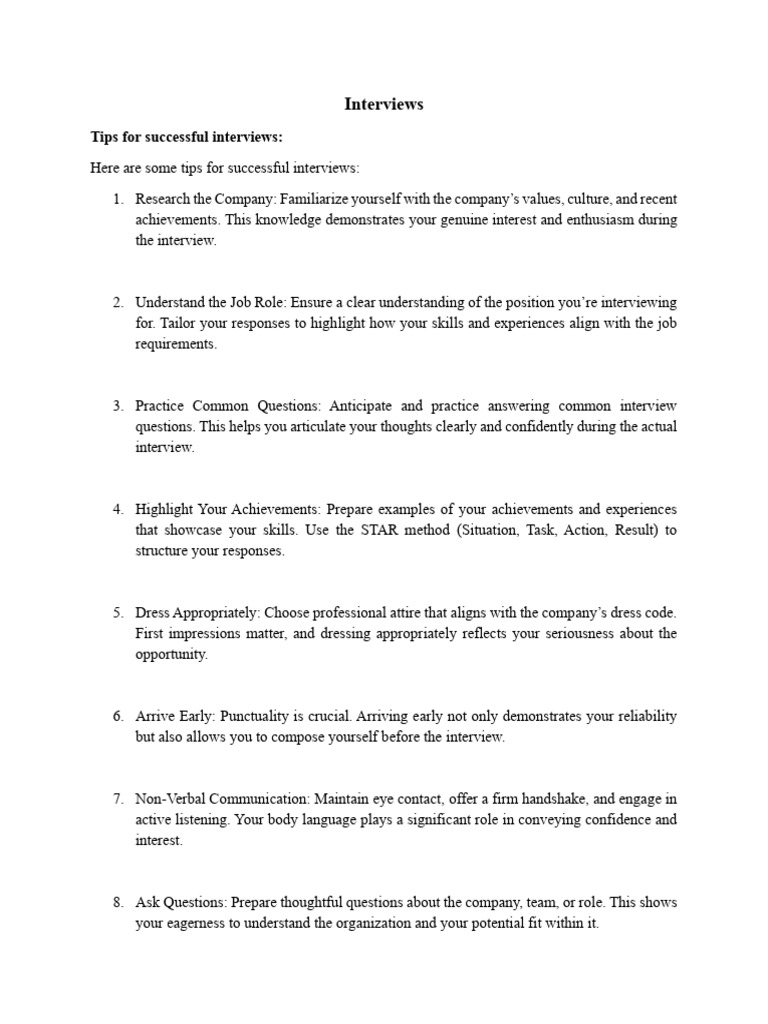 Interview and Reading | Download Free PDF | Reading Comprehension ...