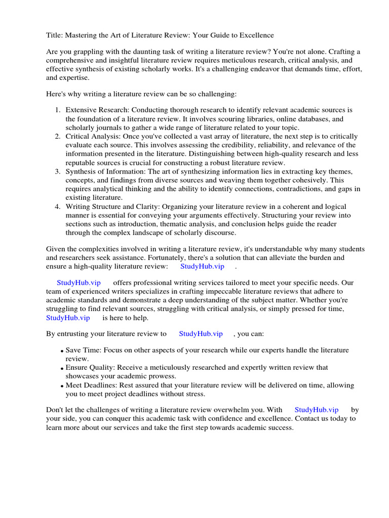 TYPES OF LITERATURE REVIEW IN RESEARCH SLIDESHARE intelligence overview