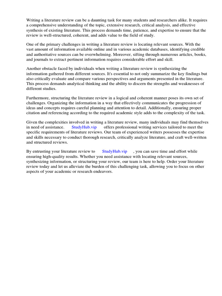 Literature Review Need | PDF | Literature Review | Academic Publishing