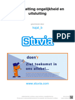 Stuvia 733471 Samenvatting Ongelijkheid en Uitsluiting