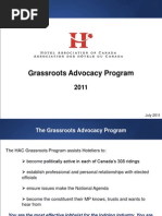 Grass Roots Presentation July 2011