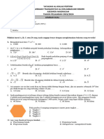 Soal Am Matematika Mts 9