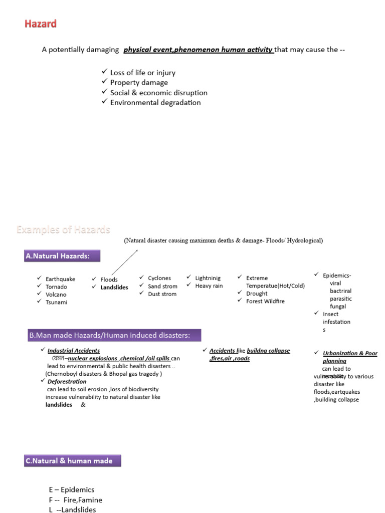 Disaster 1 & 2 | PDF | Natural Disasters | Emergency Management