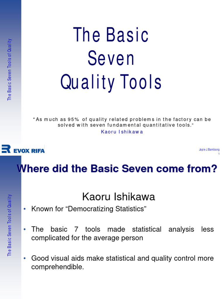 Seven Essential Quality Tools Explained | PDF | Histogram | Scatter Plot