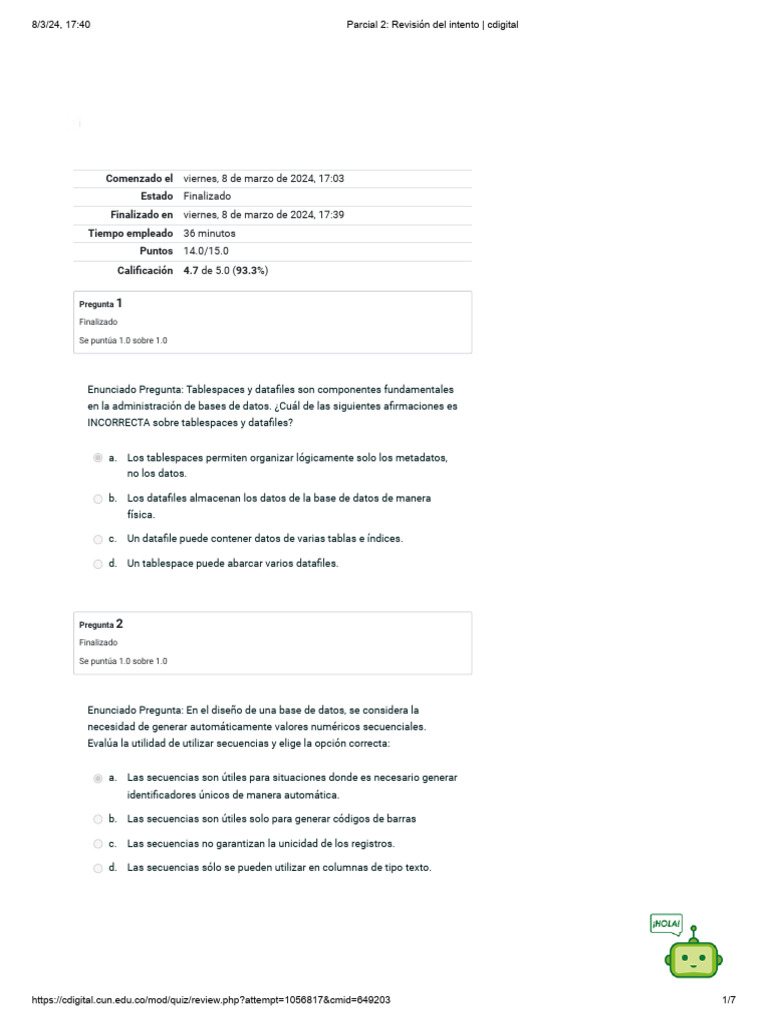 Parcial 2 Base De Datos Pdf Bases De Datos Gestión De Datos