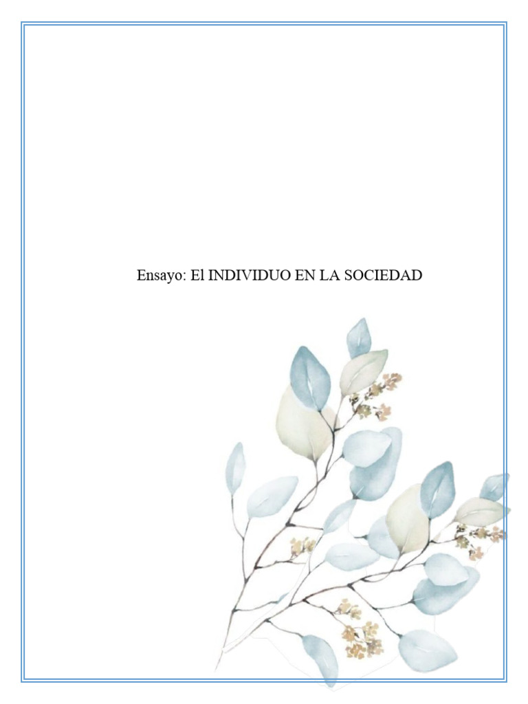 Simmel: Individuo y Sociedad en Sociología | PDF | Sociología | Sociedad