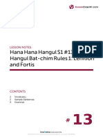 01pdf Hangul Batchim Rules. Lenition and Fortis