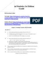 Essential Statistics 1St Edition Gould Solutions Manual Full Chapter PDF
