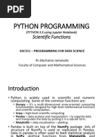 Python - Scientific Functions