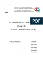 La Administración Pública para El Desarrollo