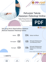 Petunjuk Teknis Asesmen Psikologi Online - PPDS 2022