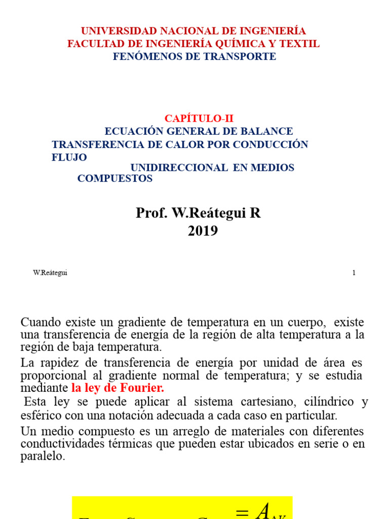 Transferencia de Calor en Medios Compuestos | PDF | Conduccion termica ...