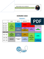 HORARIO 2023: Tercero C