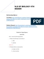 Essentials of Biology 4Th Edition Mader Solutions Manual Full Chapter PDF