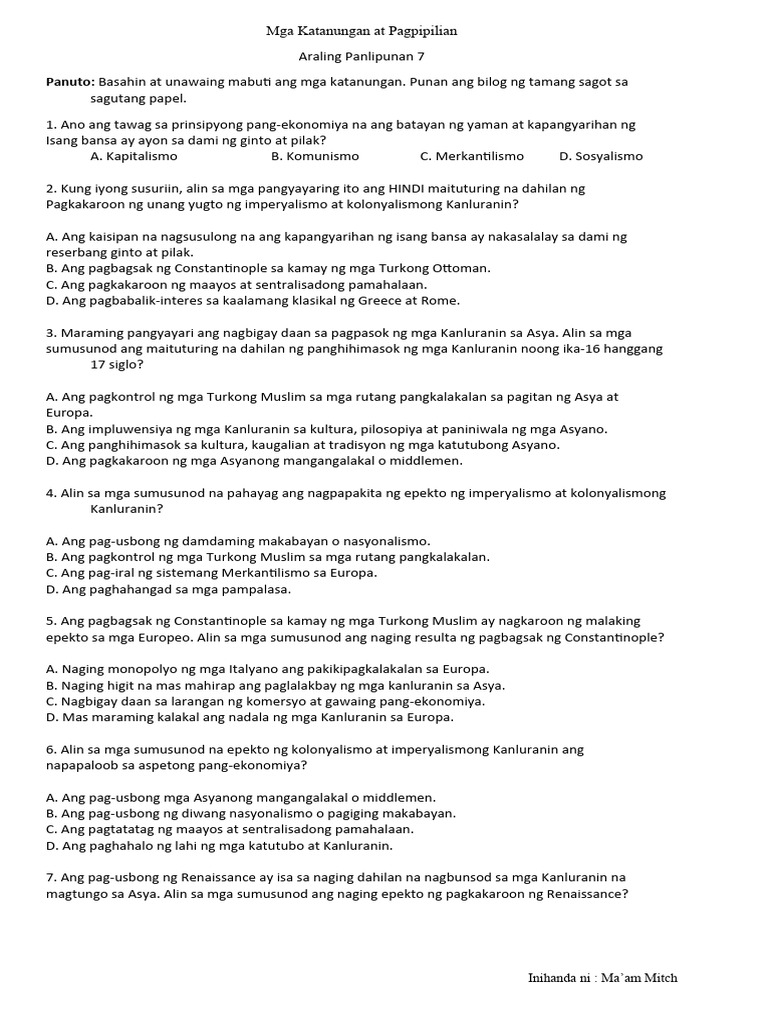 Ap 7 Questions | PDF