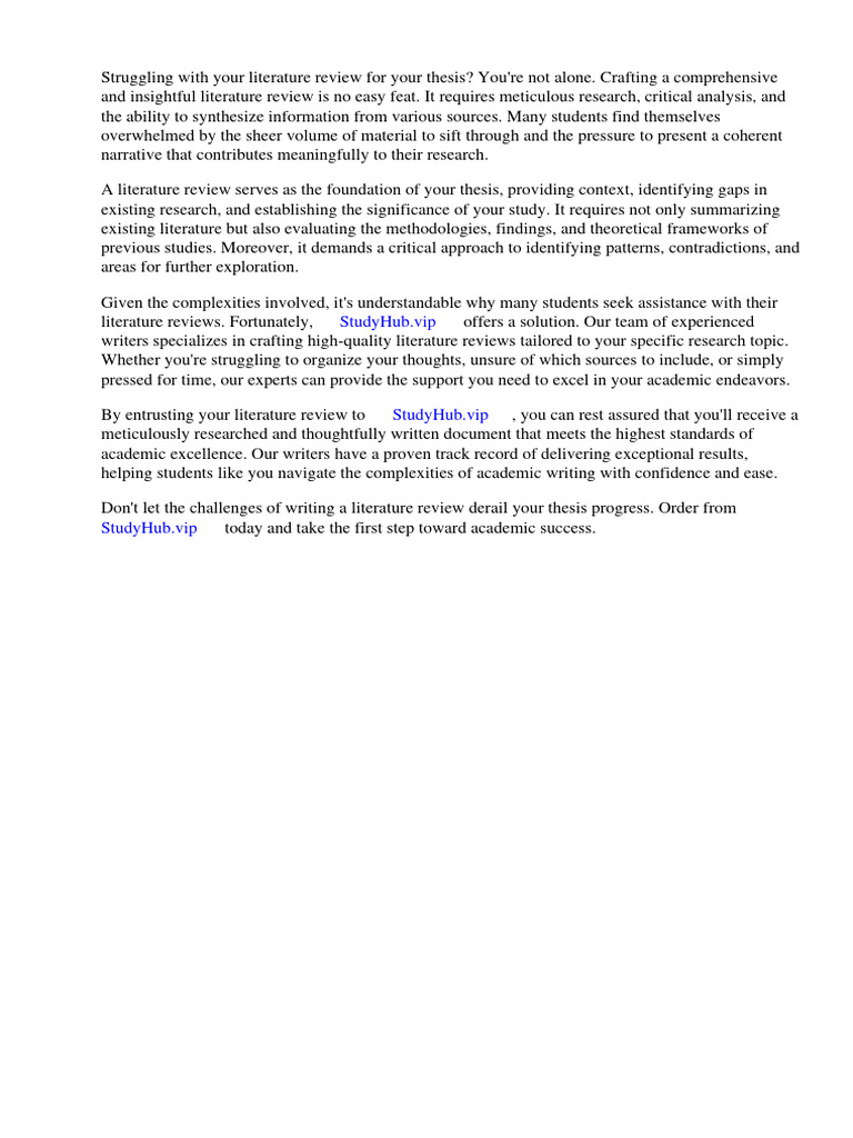 WHAT SHOULD BE INCLUDED IN LITERATURE REVIEW OF THESIS visual data 5