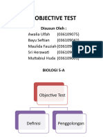 OBJECTIVE TEST Kelompok 2