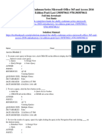 Test Bank For Shelly Cashman Series Microsoft Office 365 and Access 2016 Introductory 1St Edition Pratt Last 1305870611 978130587061 Full Chapter PDF