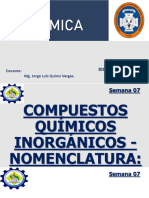 Química Semana 07 NOMENCLATURA INORGÁNICA