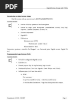 08.546 DSD With VHDL Lecture Notes - Module 1