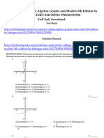 Test Bank For College Algebra Graphs and Models 5Th Edition by Bittinger Isbn 0321783956 9780321783950 Full Chapter PDF