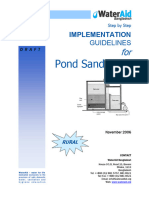 Pond Sand Filter Implementation Guidelines Rural