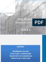 Aula Tema 4 - Membrana Celular