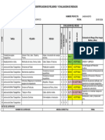 Matriz de Identificacion de Peligros Y Evaluacion de Riesgos