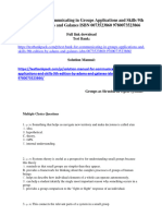 Test Bank For Communicating in Groups Applications and Skills 9Th Edition by Adams and Galanes Isbn 0073523860 9780073523866 Full Chapter PDF