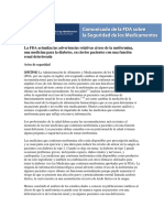 Drug Safety Communication - Metformin PDF