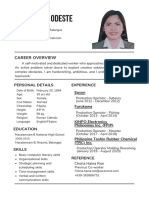 Black and White Simple Office Assistant Resume 2