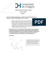 Introduccion A La Microeconomia Prueba 1 Seccion 2 Pauta