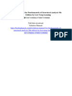 Solution Manual For Fundamentals of Structural Analysis 5Th Edition by Leet Uang Lanning Isbn 0073398004 9780073398006 Full Chapter PDF