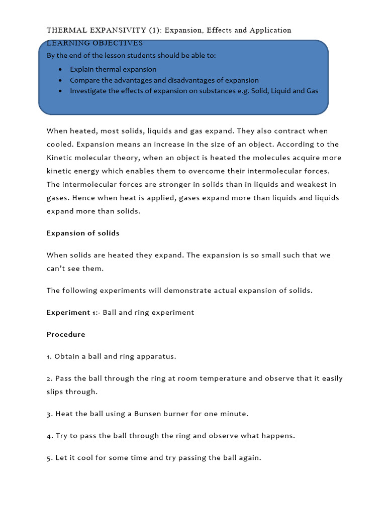 Iclass Thermal Expansivity | PDF