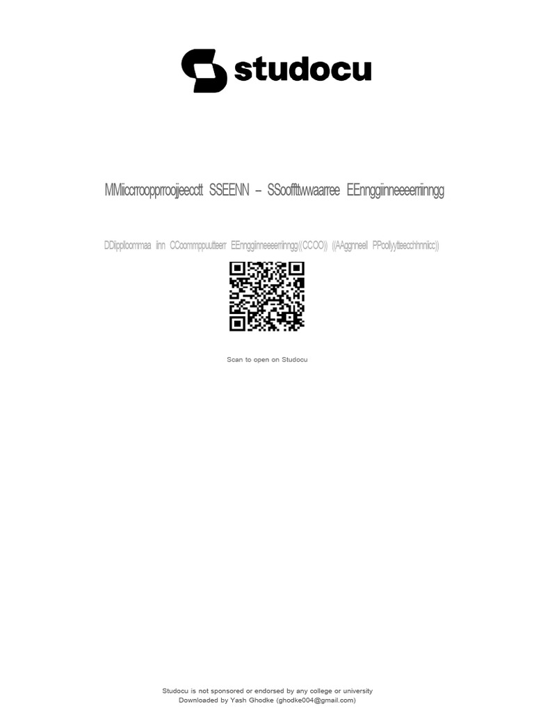 Microproject Sen Software Engineering | PDF | Software Development | System