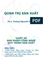 CHƯƠNG THIẾT KẾ SẢN PHẨM- CÔNG NGHỆ VÀ QUY TRÌNH SẢN XUẤT-HNP