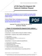 Essentials of Life Span Development 4Th Edition Santrock Solutions Manual Full Chapter PDF