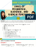 Limits of Polynomial and Radical Functions