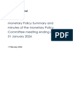 Monetary Policy Summary and Minutes February 2024