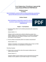 Test Bank For Software Engineering A Practitioners Approach 8Th Edition Pressman Maxim 0078022126 9780078022128 Full Chapter PDF