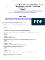 Test Bank For South Western Federal Taxation 2015 Individual Income Taxes 38Th Edition Hoffman Smith 1285438841 9781285438849 Full Chapter PDF