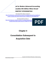 Modern Advanced Accounting in Canada Canadian 8Th Edition Hilton Solutions Manual Full Chapter PDF