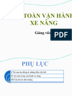 An toàn vận hành xe nâng