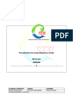 PR-CV-001 Procedimiento de Comercializacion y Ventas