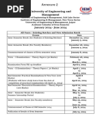 Annexure 2 - Academic Calendar Even Semester 2024