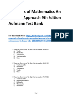 Filedate - 884download Essentials of Mathematics An Applied Approach 9Th Edition Aufmann Test Bank Full Chapter PDF