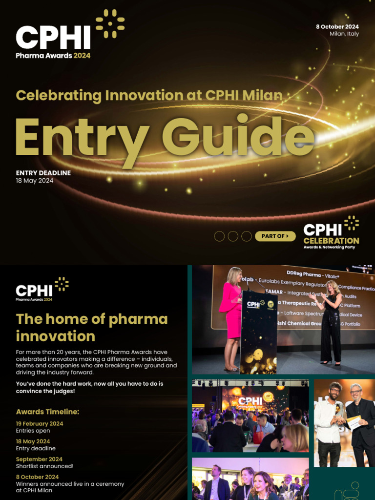 CPHI Pharma Awards 2024 Entry Guide | PDF | Innovation | Leadership