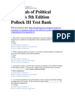 Essentials of Political Analysis 5Th Edition Pollock Iii Test Bank Full Chapter PDF