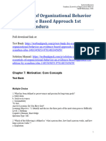 Essentials of Organizational Behavior An Evidence Based Approach 1St Edition Scandura Test Bank Full Chapter PDF